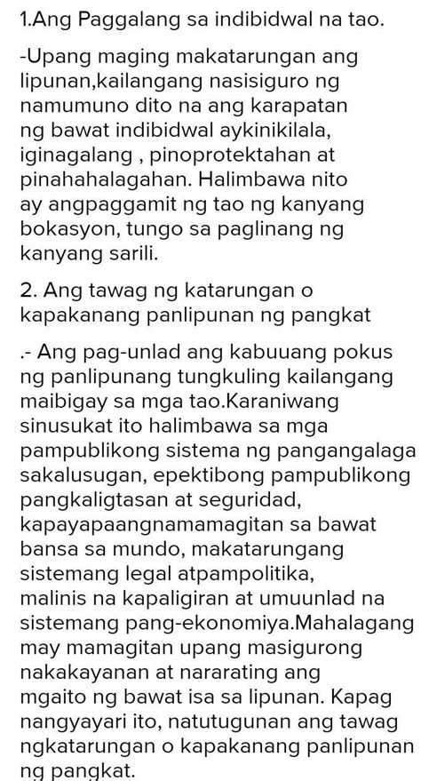 10 halimbawa ng kabutihang panlahat brainly